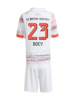 Bayern Munich Sacha Boey #23 Dječji Gostujuci Dres kompleti 2025-26 Kratak Rukavima (+ kratke hlače)